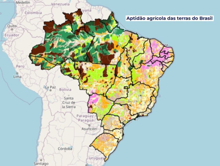 Leia mais sobre o artigo Novo mapa mostra onde há maior potencial para agricultura no Brasil