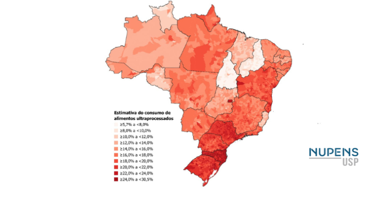 Leia mais sobre o artigo Novo estudo do Nupens estima a ingestão de alimentos ultraprocessados nos municípios brasileiros