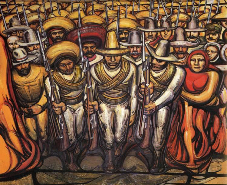 Os Revolucionários (Mural de David Alfaro Siqueiros)