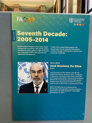 FAO 80 Anos (2005–2014) Período José Graziano da Silva [Foto: Delbrasgen]