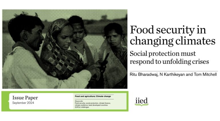 Leia mais sobre o artigo Segurança Alimentar em um Clima em Transformação: a Proteção Social Precisa Responder às Crises em Curso