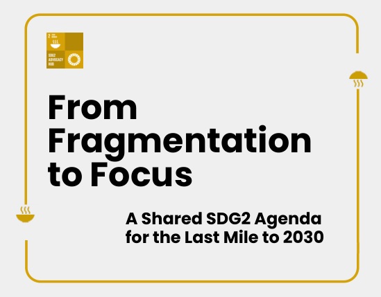 Leia mais sobre o artigo Da fragmentação ao foco: novo relatório propõe uma agenda comum para acelerar o ODS 2 até 2030