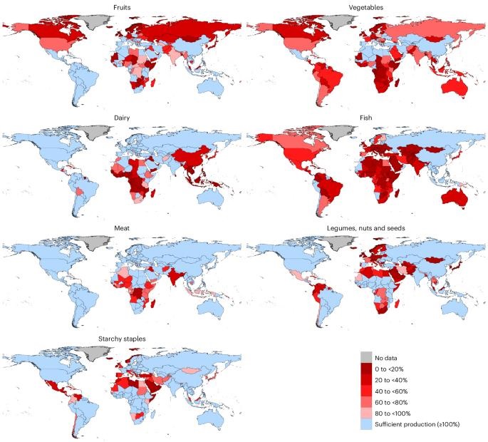 Leia mais sobre o artigo Só um país produz todos os alimentos necessários para uma dieta saudável
