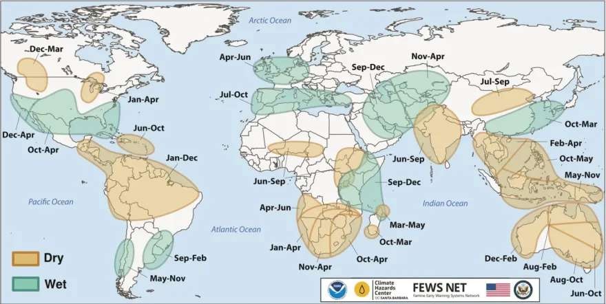 Leia mais sobre o artigo El Niño de 2026–2027 poderá agravar a insegurança alimentar em várias regiões do mundo, alerta FEWS NET